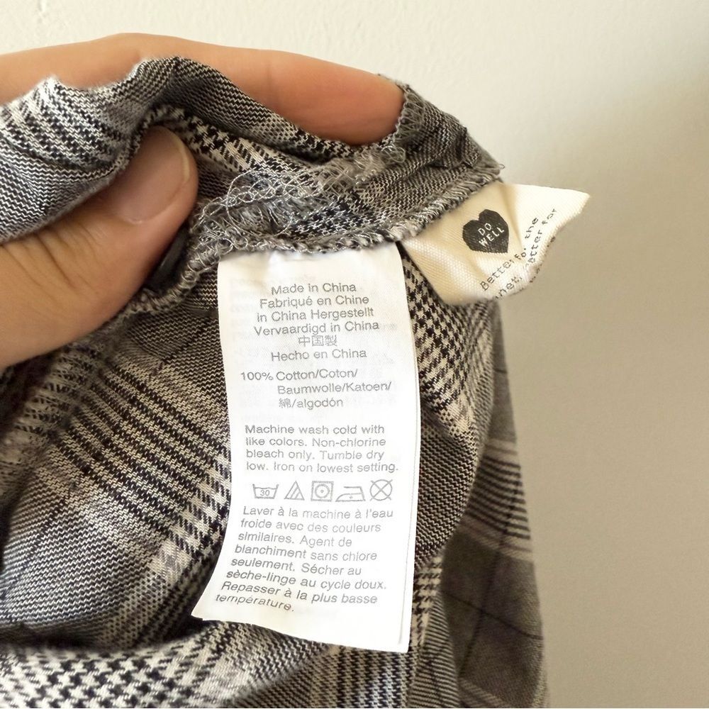 Madewell Plaid Westlake Shirt Button Up Gray S - Picture 8 of 8